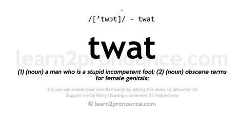 twat urban|TWAT definition in American English .